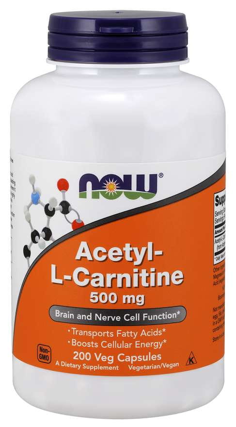 Acetyl Lcarnitine hci 500 MG 200 Kapseln NOW FOODS