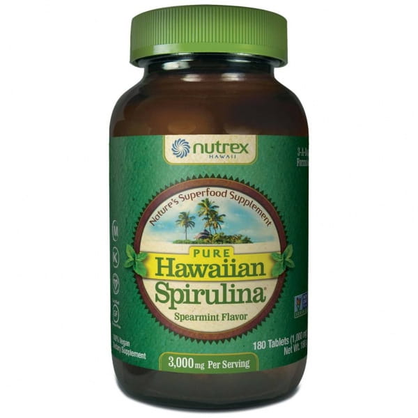 Hawaiian Spirulina Pacifica 1000 MG Minze 180 Tabletten CYANOTECH CO