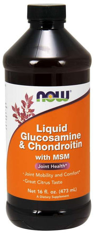 Glucosamin Chondroitin und MSM 473 ml NOW FOODS