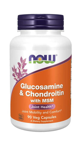 Glucosamin und Chondroitin mit MSM 90 Kapseln NOW FOODS