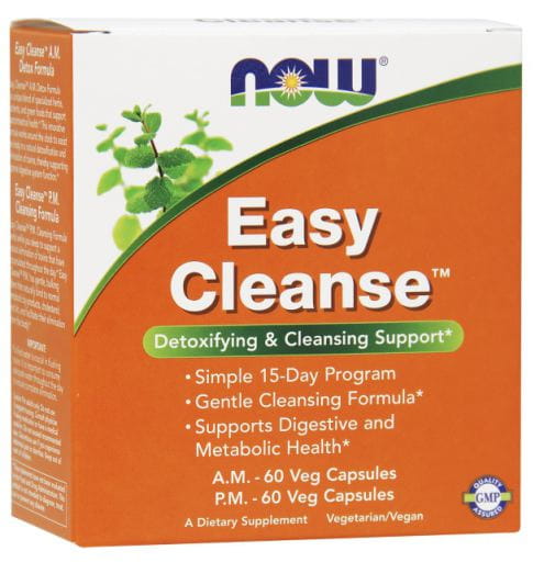 NOW FOODS Easy Cleanse Kapseln, 60 Stück, natürliche Nahrungsergänzung zur Unterstützung der Verdauung und Entgiftung.