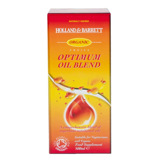 Eco optimale Ölmischung von Holland & Barrett in 500 ml Flasche, naturbelassenes Öl für Kochen und Ernährung.