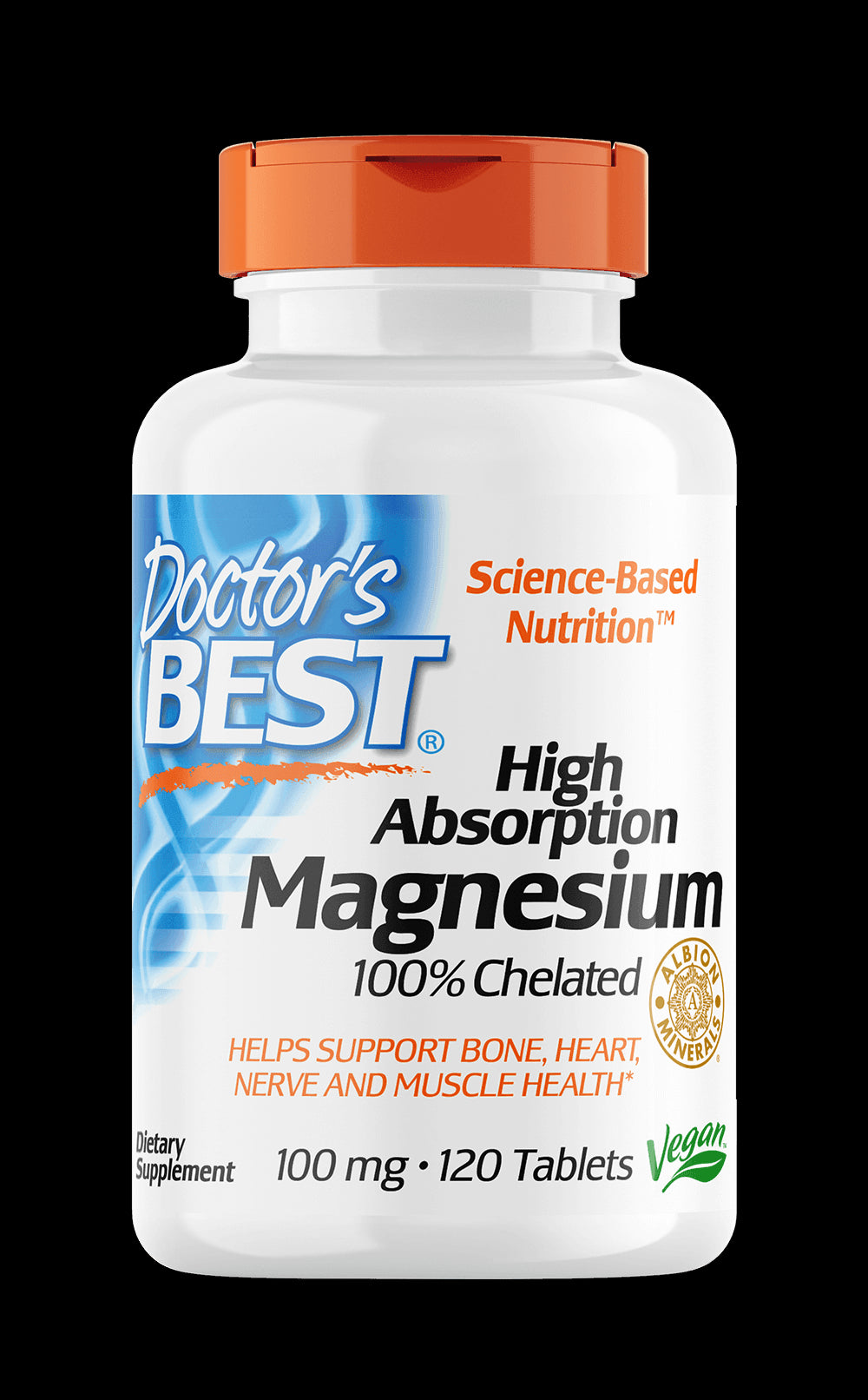 Magnesium mit hoher Absorption Magnesium 120 Tabletten DOCTOR'S BEST