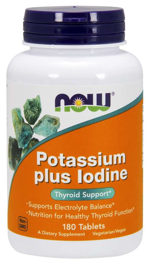 Kalium plus Jod Kalium und Jod 180 Tabletten NOW FOODS