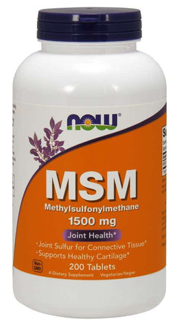 MSM Methylsulfonylmethan 1500 MG 200 Tabletten NOW FOODS