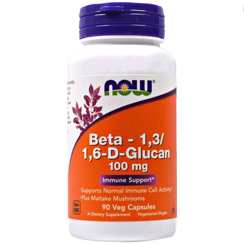 Beta-Glucan Beta13 / 16dGlucan 100 MG 90 Kapseln NOW FOODS