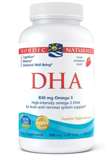 DHA OMEGA3 Öl 180 Kapseln NORDIC NATURALS Hover Image