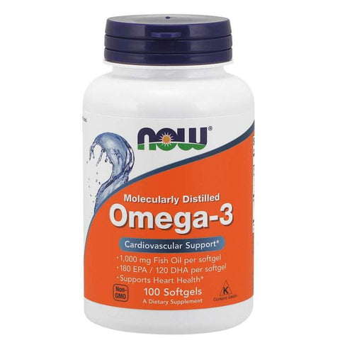 OMEGA 3 DHA 120 MG und EPA 180 MG 200 Kapseln NOW FOODS