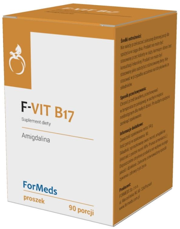 F - Vitamin B17 Vitamin B17 Amygdalin 200 mcg 90 Portionen 54 g FORMEDS