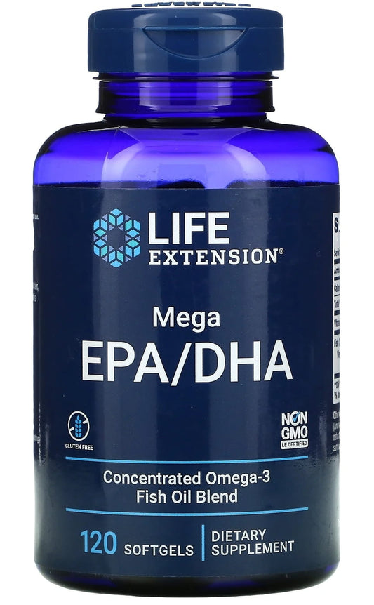 Mega EPA / DHA 120 Kapseln LEBENSVERLÄNGERUNG
