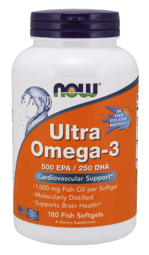 Ultra OMEGA3 Fischöl 180 Kapseln NOW FOODS Hover Image