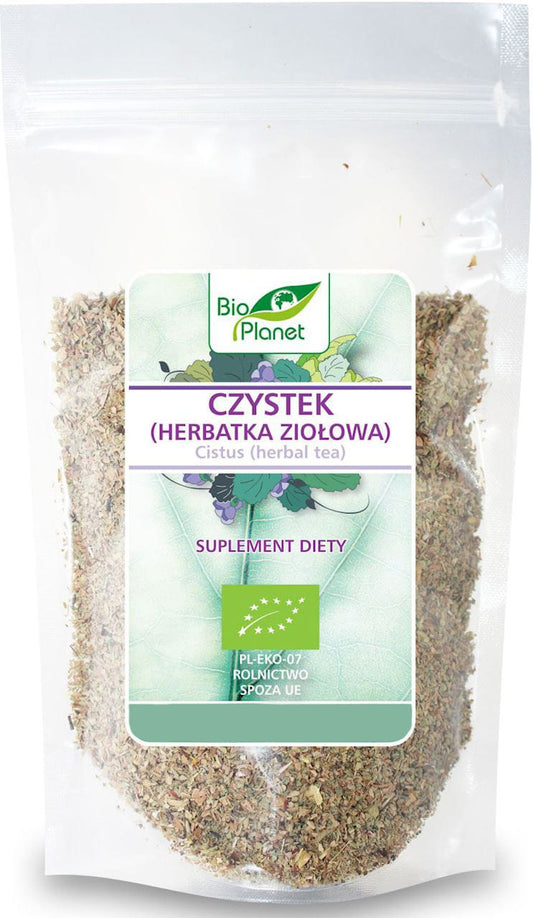 Bio Cistus Kräutertee in 250 g Packung, BIO PLANET, mit getrockneten Cistus-Kräutern für einen natürlichen Tee-Genuss.