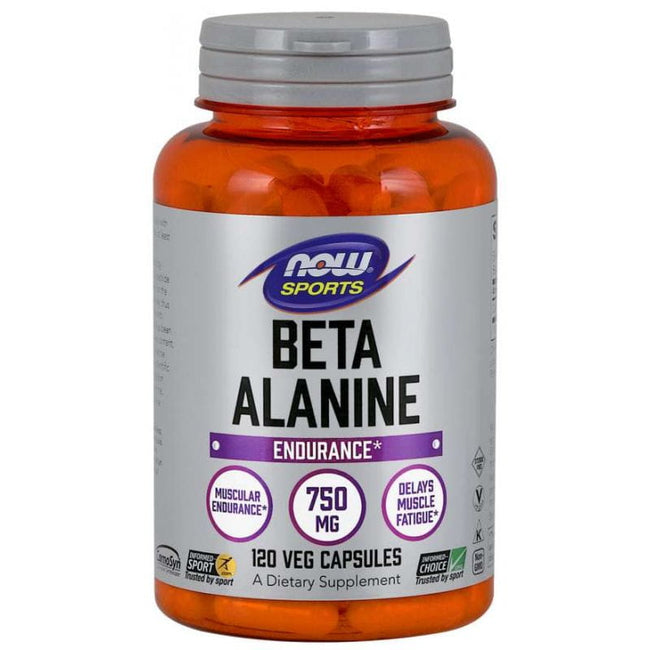 Carnosyn Beta Alanin 750 MG 120 Kapseln NOW FOODS Hover Image