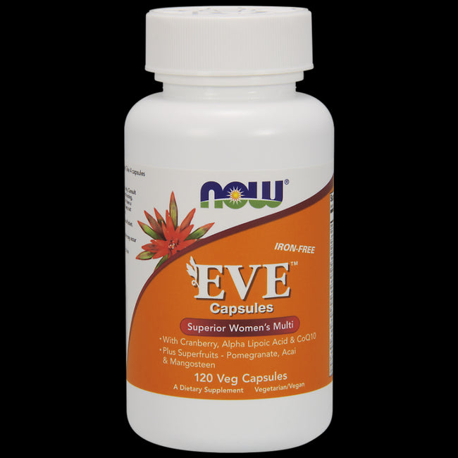 Eve Superior Womens Multivitamin und Mineralstoffe für Frauen Eve ohne Eisen 120 Kapseln NOW FOODS Hover Image