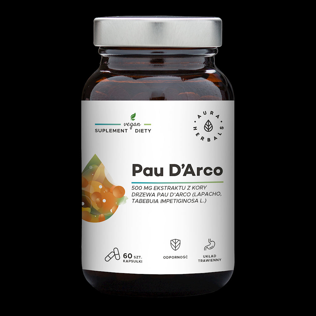 Pau d'arco Lapacho-Rindenextrakt 60 Kapseln AURA HERBALS