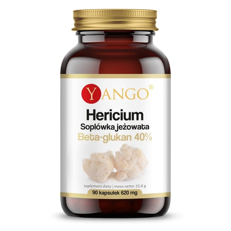 Löwenmähnen-Hericium-Extrakt 40 % Beta-Glucan 90 Kapseln YANGO