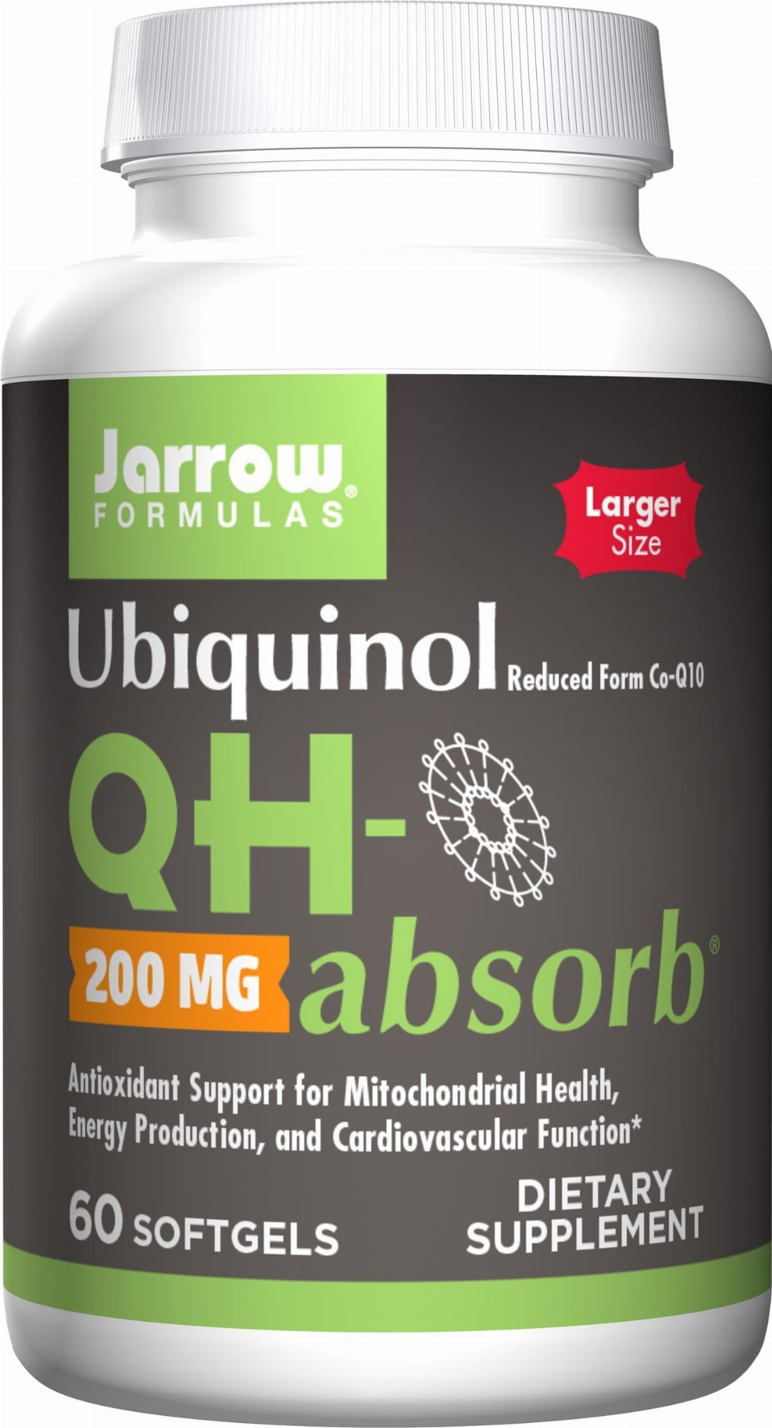 Ubiquinol qh - absorbierende aktive Form von Coenzym Q10 200 MG 60 Kapseln JARROW FORMELS