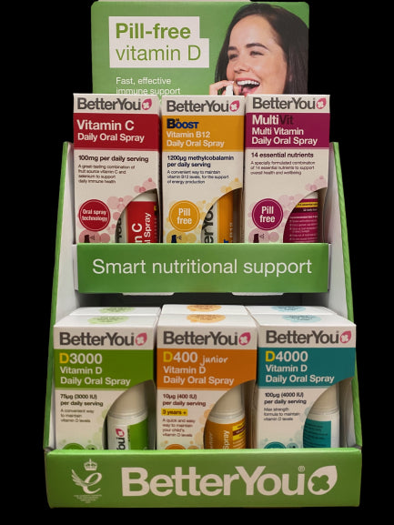 Vitaminsprays Set Top 6 Produkte + Display 6 x 2 BETTERYOU