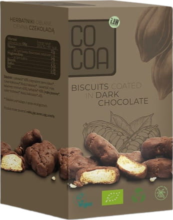 Mini-Kekse in dunkler Schokolade BIO 80 g - COCOA