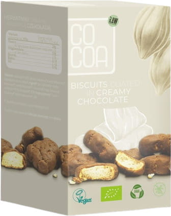 Mini-Kekse in cremiger Schokolade BIO 80 g - COCOA