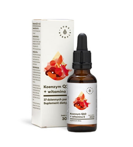 Coenzym Q10 und Vitamin E in Tropfen von 30 ml AURA HERBALS