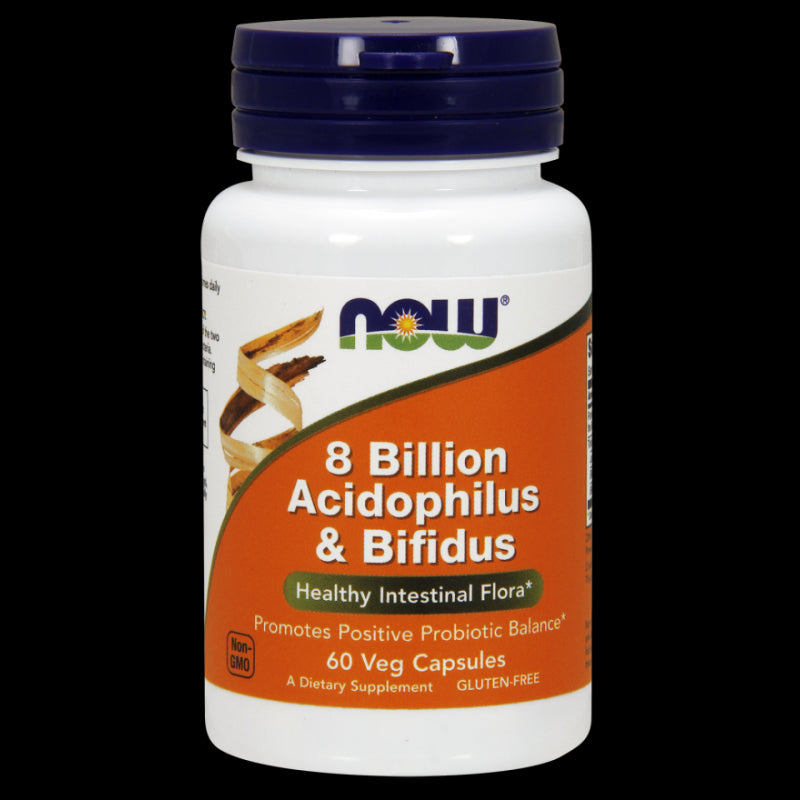 8 Milliarden Acidophilus & Bifidus Probiotika 60 Kapseln NOW FOODS