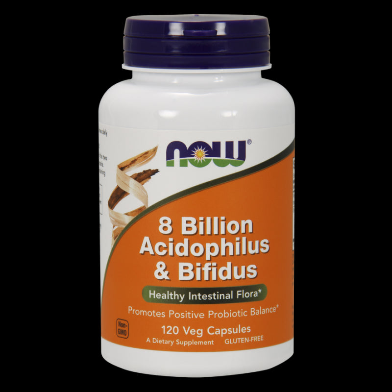 Milliarden Acidophilus & Bifidus Probiotika 120 Kapseln NOW FOODS