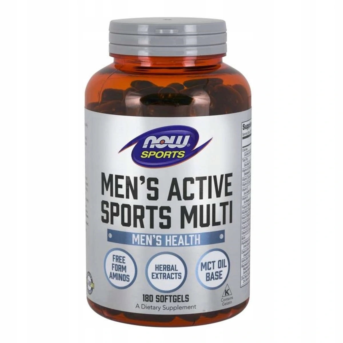 Aktivsport-Multi für Männer 180 Kapseln NOW FOODS