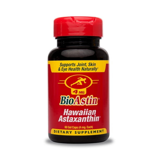 Bioastin 4 mg Kapseln von CYANOTECH CO, natürliche Nahrungsergänzung mit Astaxanthin, 60 Kapseln in der Verpackung