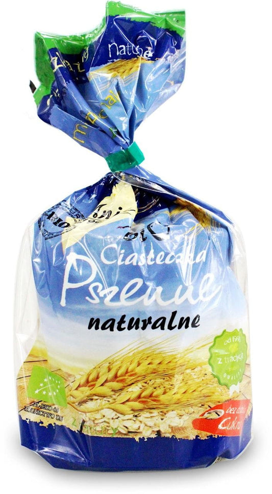 Bio-Ania natürliche Kekse ohne Zuckerzusatz, 150 g, mit Vollkorn und natürlichen Zutaten, auf einem Teller präsentiert.