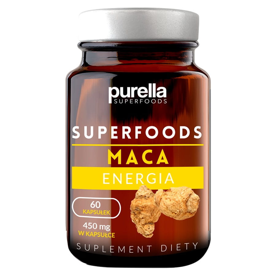 Maca Nahrungsergänzungsmittel 60 Kapseln PURELLA SUPERFOODS