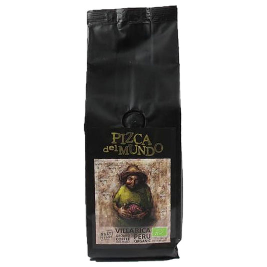 Gemahlener BIO Kaffee Villa Rica von PIZCA DEL MUNDO in 250g Packung, frisch gemahlen und aromatisch.
