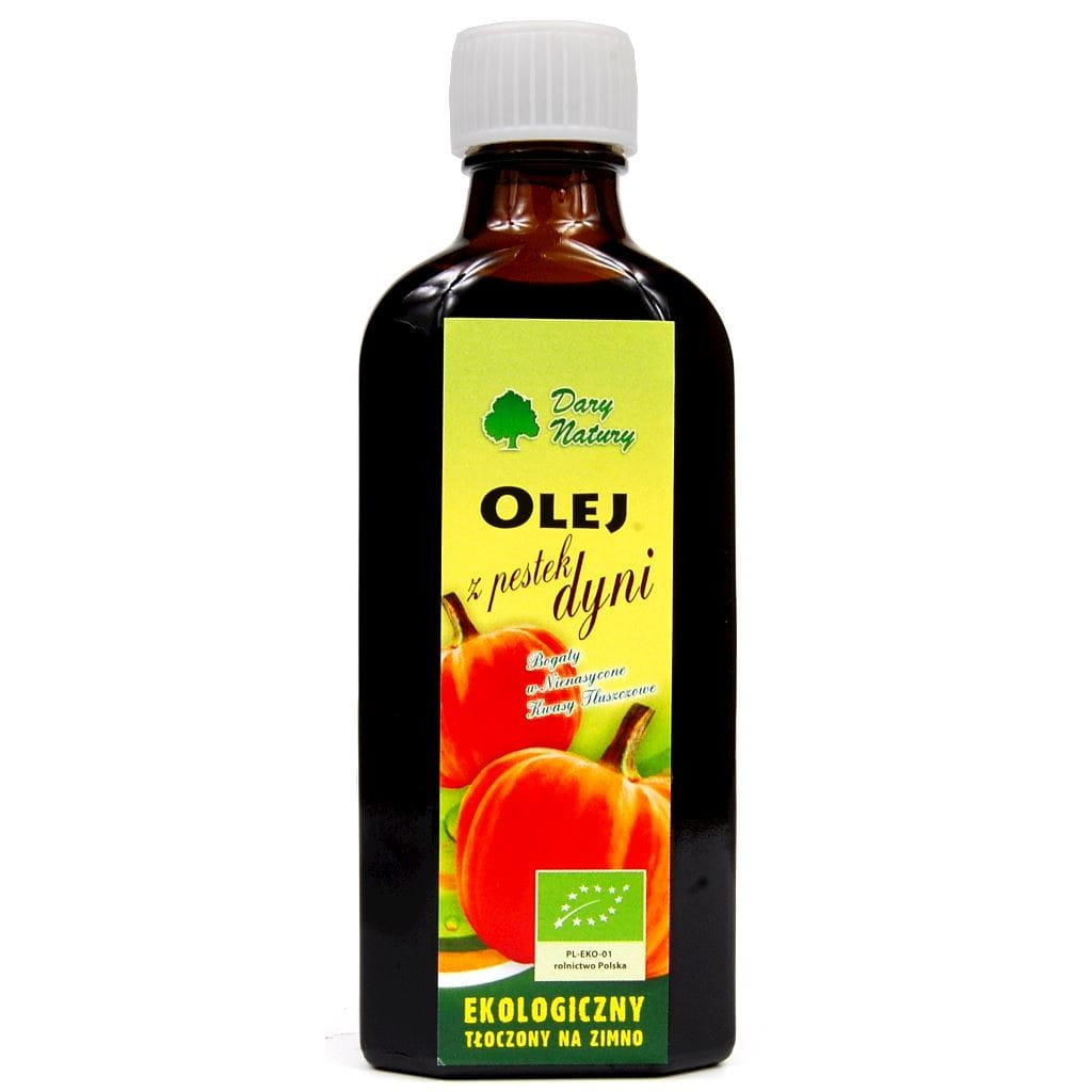 Kürbiskernöl, kaltgepresst, unraffiniert BIO 100 ml - DARY NATURY