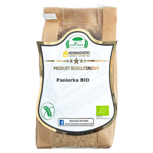 Bio glutenfreie Semmelbrösel von BIOPIEKARZ NOWAKOWSKI in 500g Verpackung, feine glutenfreie Paniermehl für Kochen und Backen