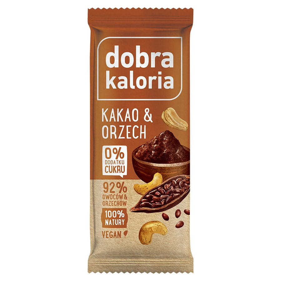 Fruchtriegel - Kakao und Nuss 35g GOOD KALORIA