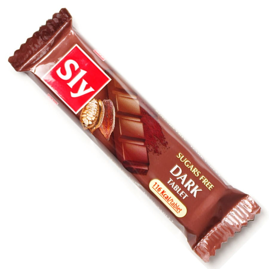 Schokoladendessertriegel ohne Zuckerzusatz 25g SLY NUTRITIA