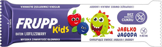 Baton Kids Apfel Heidelbeere von FRUPP, 10g, Fruchtgummi mit Apfel- und Heidelbeer-Geschmack, kindgerechte Verpackung