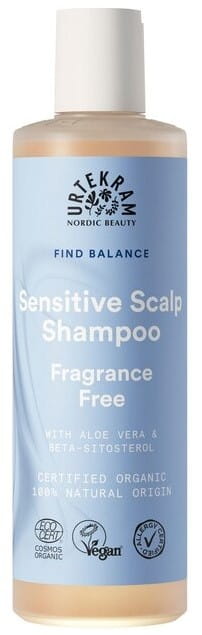 Bio neutrales Shampoo von URTEKRAM für normales Haar, 250 ml Flasche mit schlichter Verpackung und weißen Etiketten.