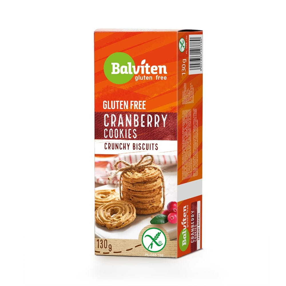 Glutenfreie Cranberry-Mürbekekse 130 g BALVITEN