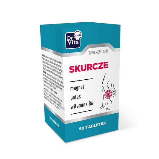 Tabletten von DRVITA mit Magnesium, Kalium und Vitamin B6 gegen Muskelkrämpfe in einer Blisterpackung
