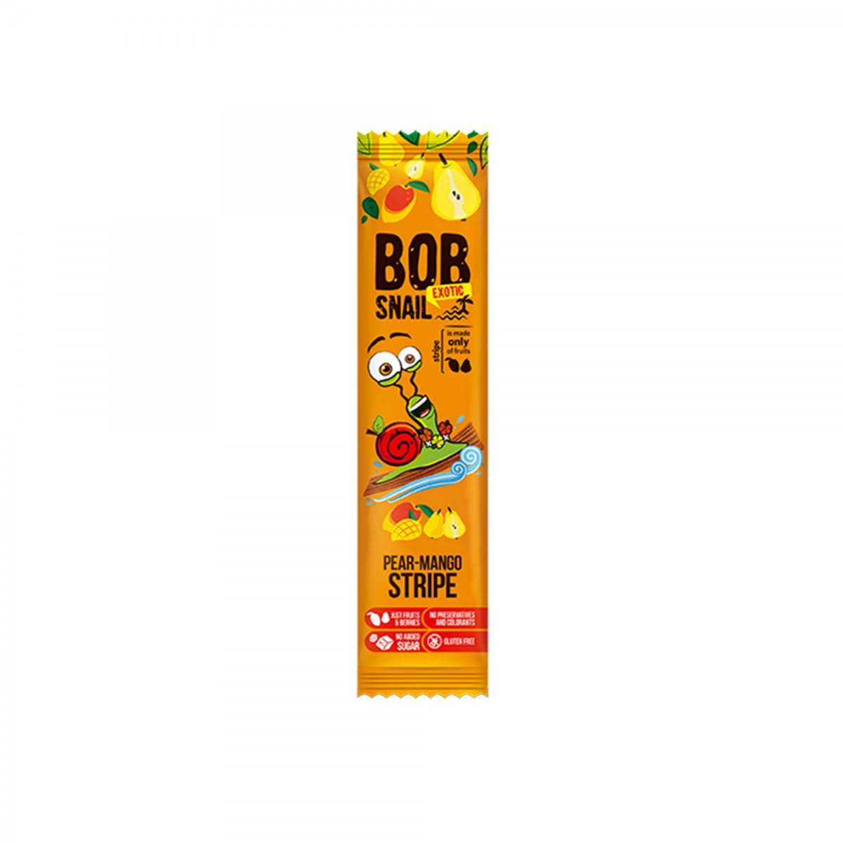 Birnen-Mango-Snack ohne Zuckerzusatz 14 g BOB SNAIL