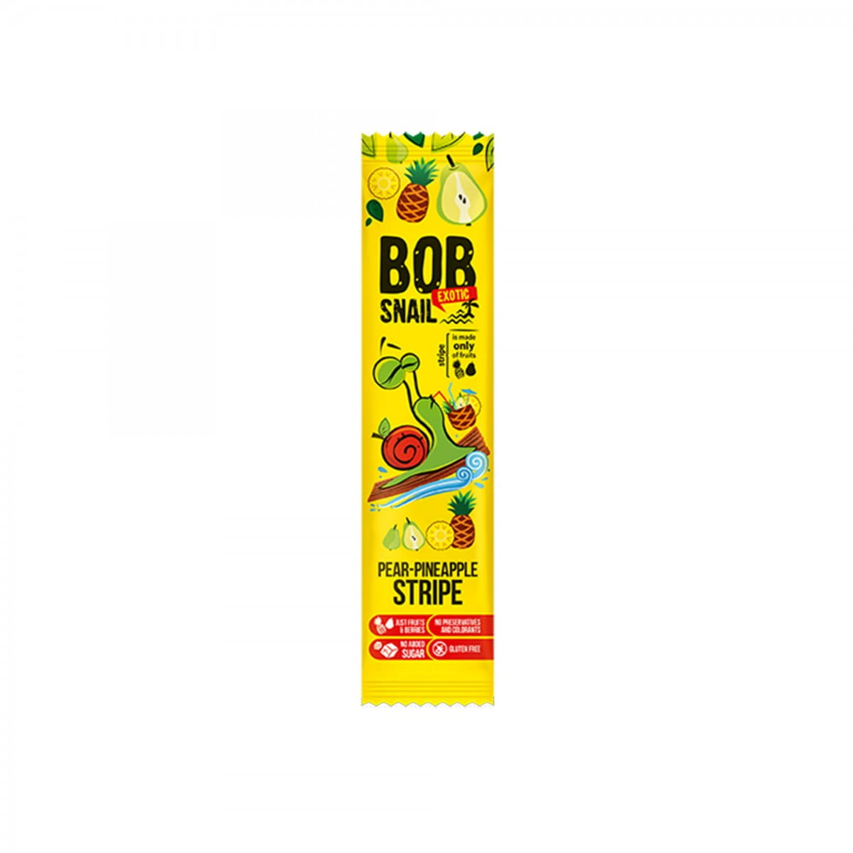 Birnen-Ananas-Snack ohne Zuckerzusatz 14 g BOB SNAIL
