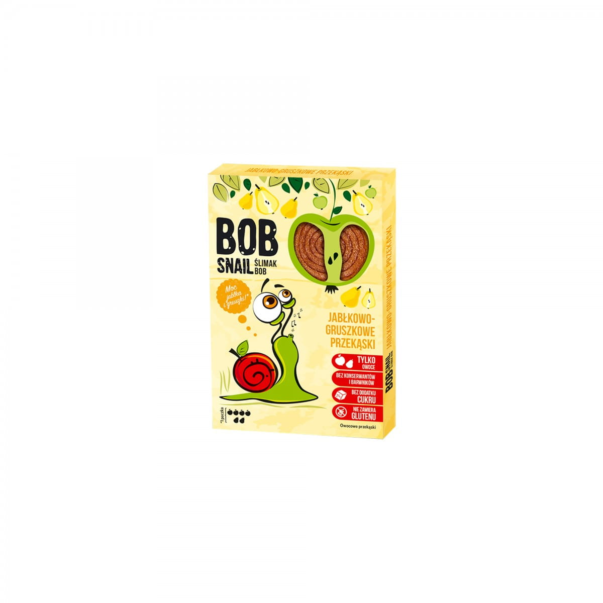 Apfel-Birnen-Snack mit Früchten ohne Zuckerzusatz 60 g BOB SNAIL
