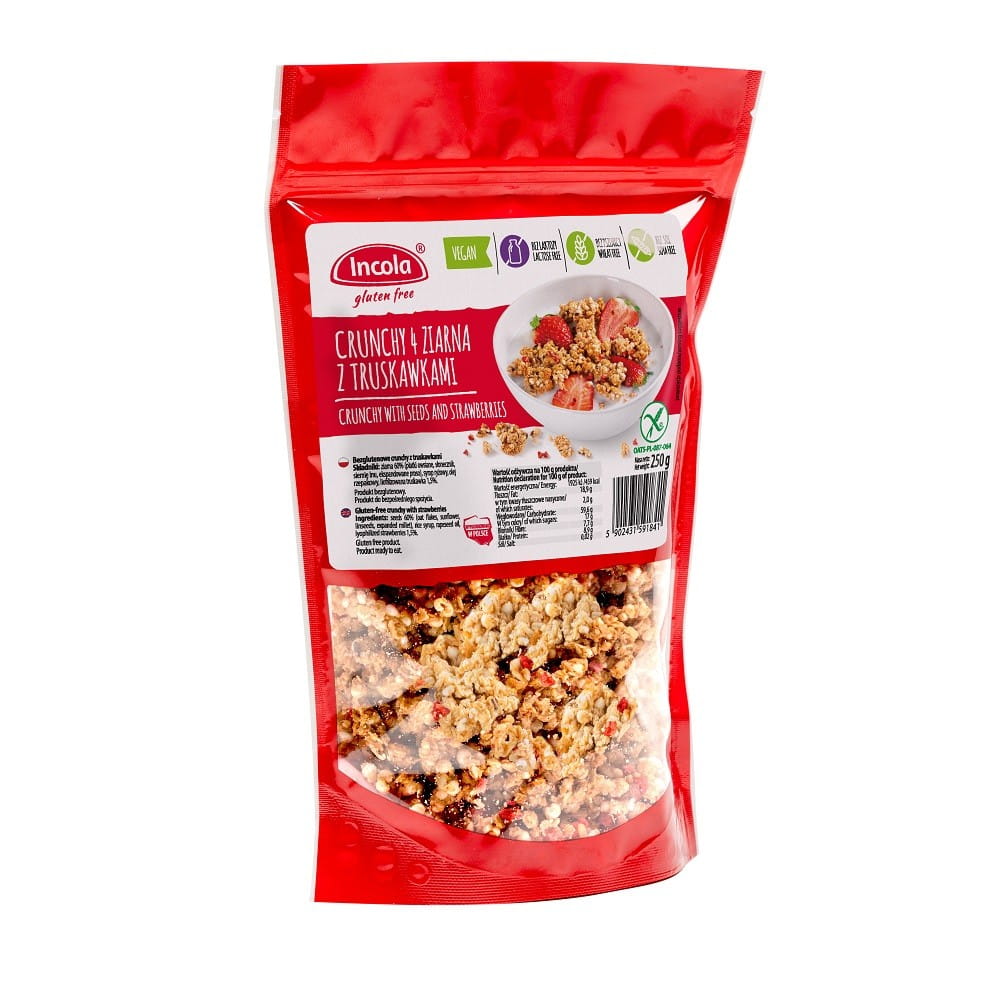 Crunchy 4 Körner mit Erdbeeren 250 g Hauptbild