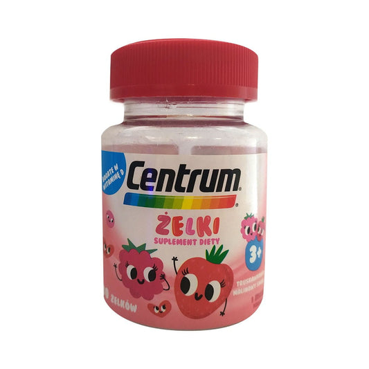 Vitamine und Mineralstoffe für Kinder 3+ von Pfizer, 30 Stück, zeigt die bunten, kindgerechten Nahrungsergänzungsmittel.