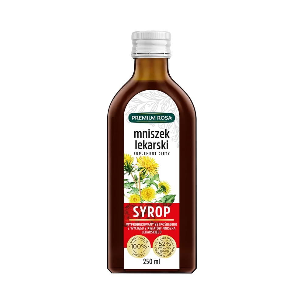 Löwenzahnblütensirup ohne Zusatz von PREMIUM ROSA Zitronensäure