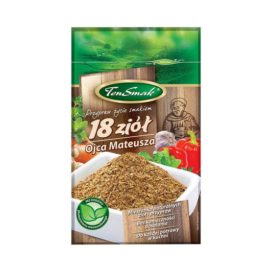 Gewürz 18 Kräuter von Vater Matthäus, 20 g, von TEN SMAK, getrocknete Kräutermischung für vielfältige Gerichte