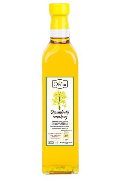Rapsöl aus Schlesien, kaltgepresst 500ml OLVITA Hover Image