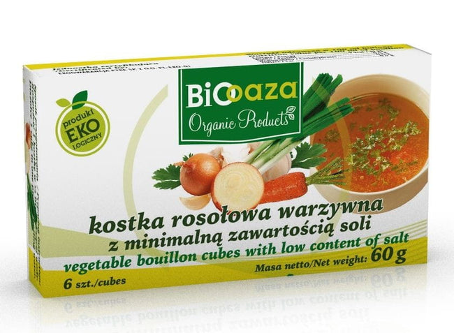 Gemüsebrühwürfel mit Mindestsalzgehalt BIO 60g - BIO OASIS Hover Image