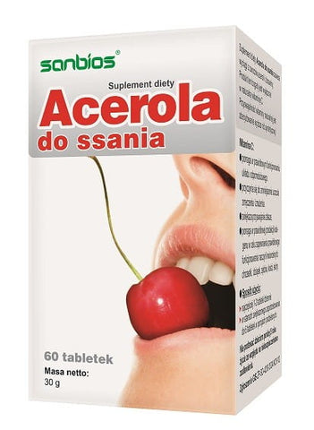 Acerola zum Saugen 60 Tabletten SANBIOS